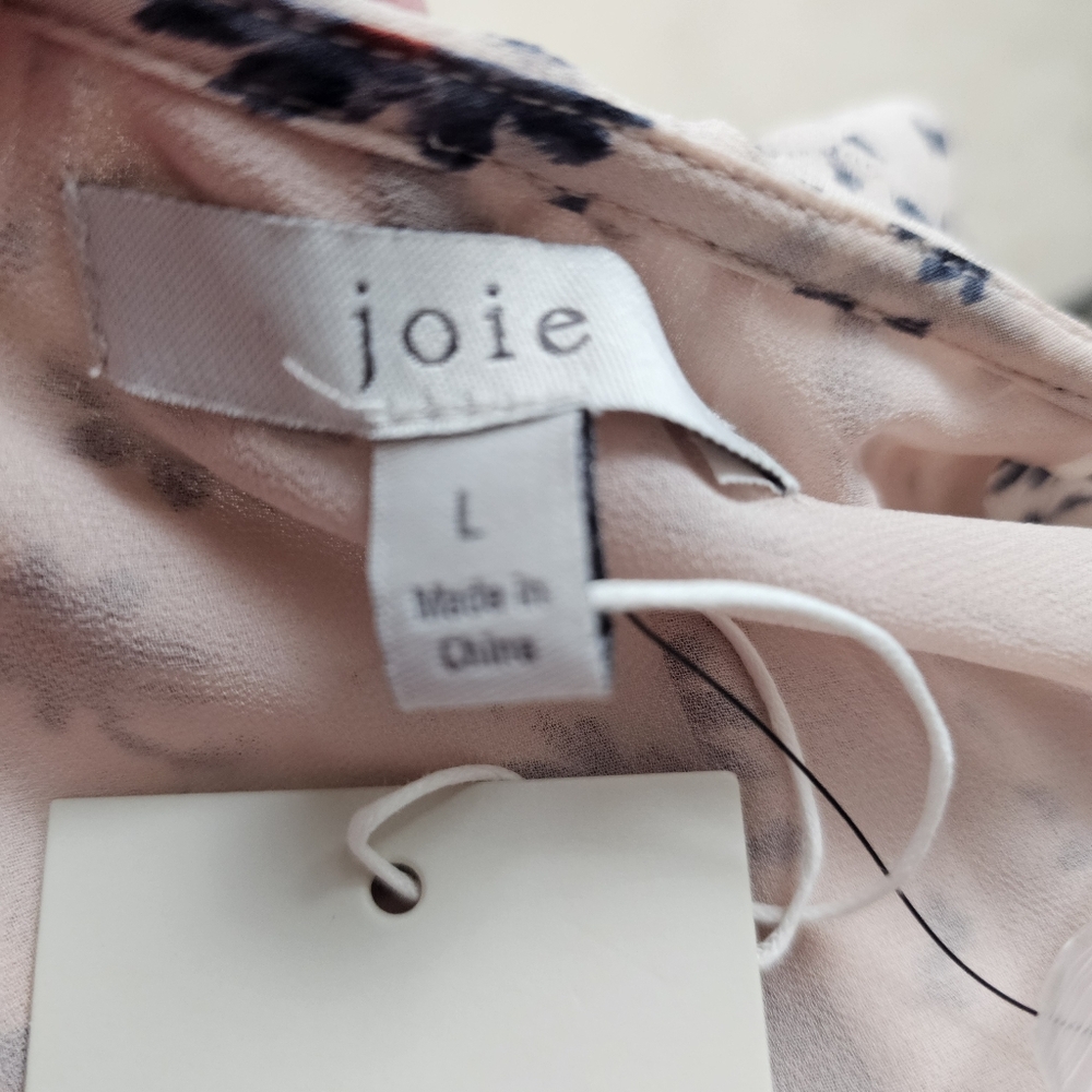 Joie Marelle Floral Ruffled Silk Dress In L  NWT - Picture 8 of 10